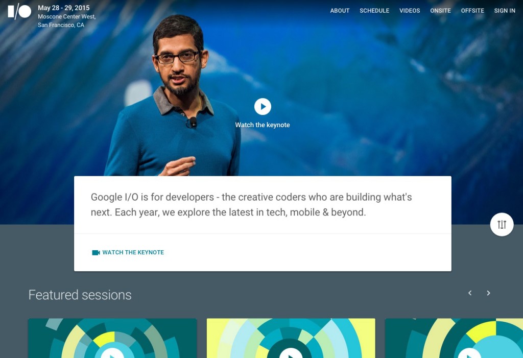 Google IO conference 2