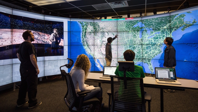 SAGE2 in UIC/EVL’s CAVE2™ Hybrid Reality Environment