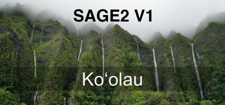 SAGE2 V1.0 Koʻolau Released