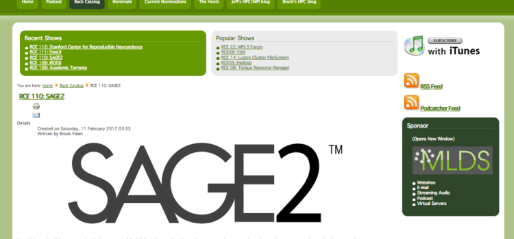 SAGE2 Featured on Research Computing and Engineering Podcast