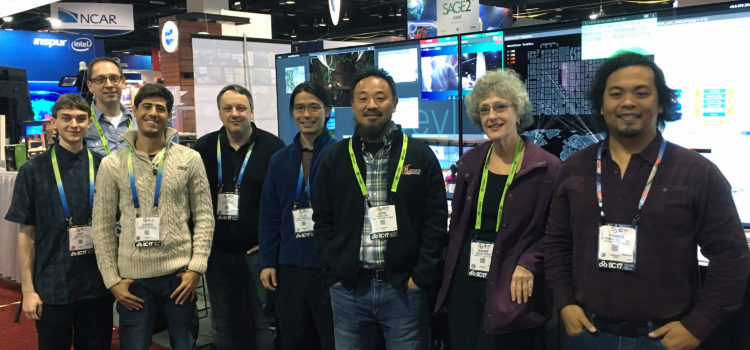 SAGE2 @ SC17: Demonstrations, Birds of a Feather, and SCinet Participation