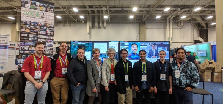 SAGE2 @ SC18: Demonstrations, Birds of a Feather, and SCinet Participation